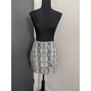 Endless Rose Front‎ Slit Python Sequin Mini Skirt - S